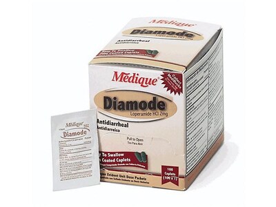 Medique Diamode Anti-Diarrheal Digestive Aid, 100/Box