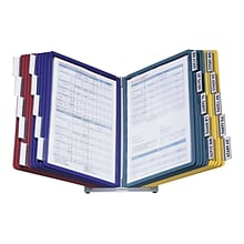 Durable VARIO Desk System 20 Document Holder, 8.5 x 11, Assorted Plastic (536100)