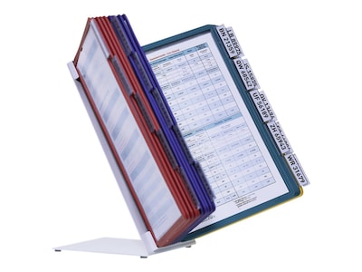 Durable VARIO Desk System 20 Document Holder, 8.5 x 11, Assorted Plastic (536100)