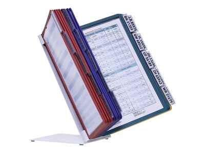 Durable VARIO Desk System 20 Document Holder, 8.5 x 11, Assorted Plastic (536100)