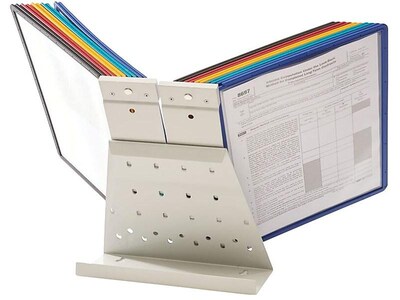 Durable VARIO Desk System 20 Document Holder, 8.5" x 11", Assorted Plastic (536100)