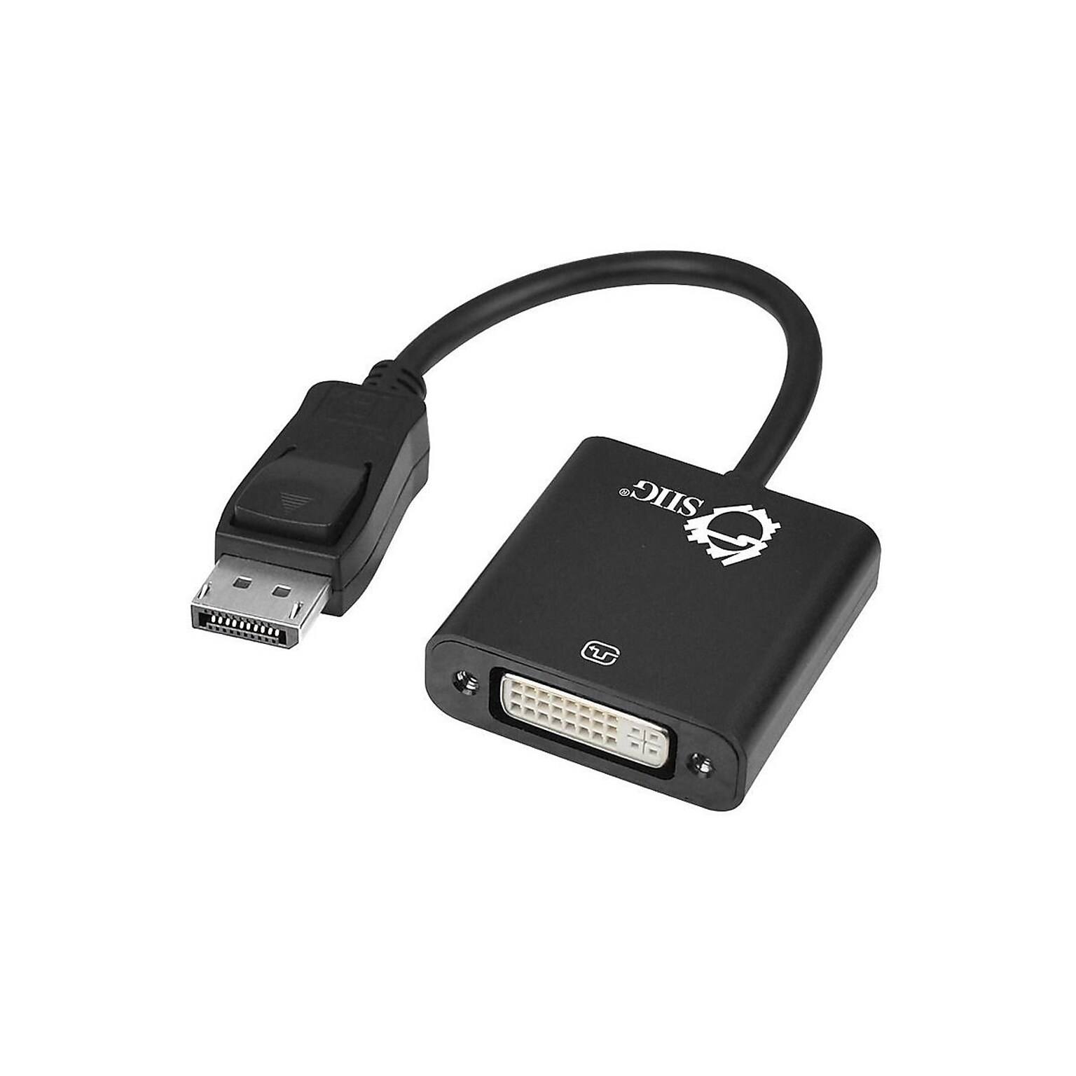 SIIG DisplayPort to DVI-D DispalayPort Adapter, Male to Female (CB-DP0P11-S1)