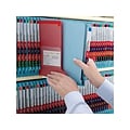 Smead End Tab Pressboard Classification Folders with SafeSHIELD Fasteners, Letter Size, Blue, 10/Box