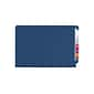 Smead End Tab Pressboard Classification Folders with SafeSHIELD Fasteners, Legal Size, Dark Blue, 10/Box (29784)