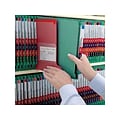 Smead End Tab Pressboard Classification Folders with SafeSHIELD Fasteners, Legal Size, Green, 10/Box
