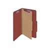 Smead Pressboard Classification Folders with SafeSHIELD Fasteners, 2 Expansion, Legal Size, 1 Divid