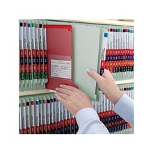 Smead End Tab Pressboard Classification Folders with SafeSHIELD Fasteners, Letter Size, 2 Dividers,