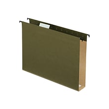 Pendaflex SureHook Reinforced Hanging File Folders, Extra Capacity, Letter Size, Standard Green, 20/