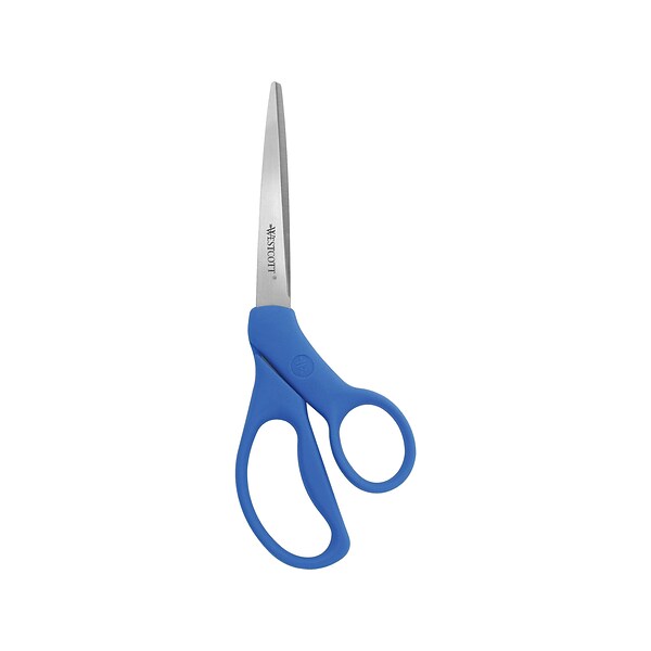 Westcott All Purpose Preferred 7 Stainless Steel Scissors, Pointed Tip,  Blue (43217)