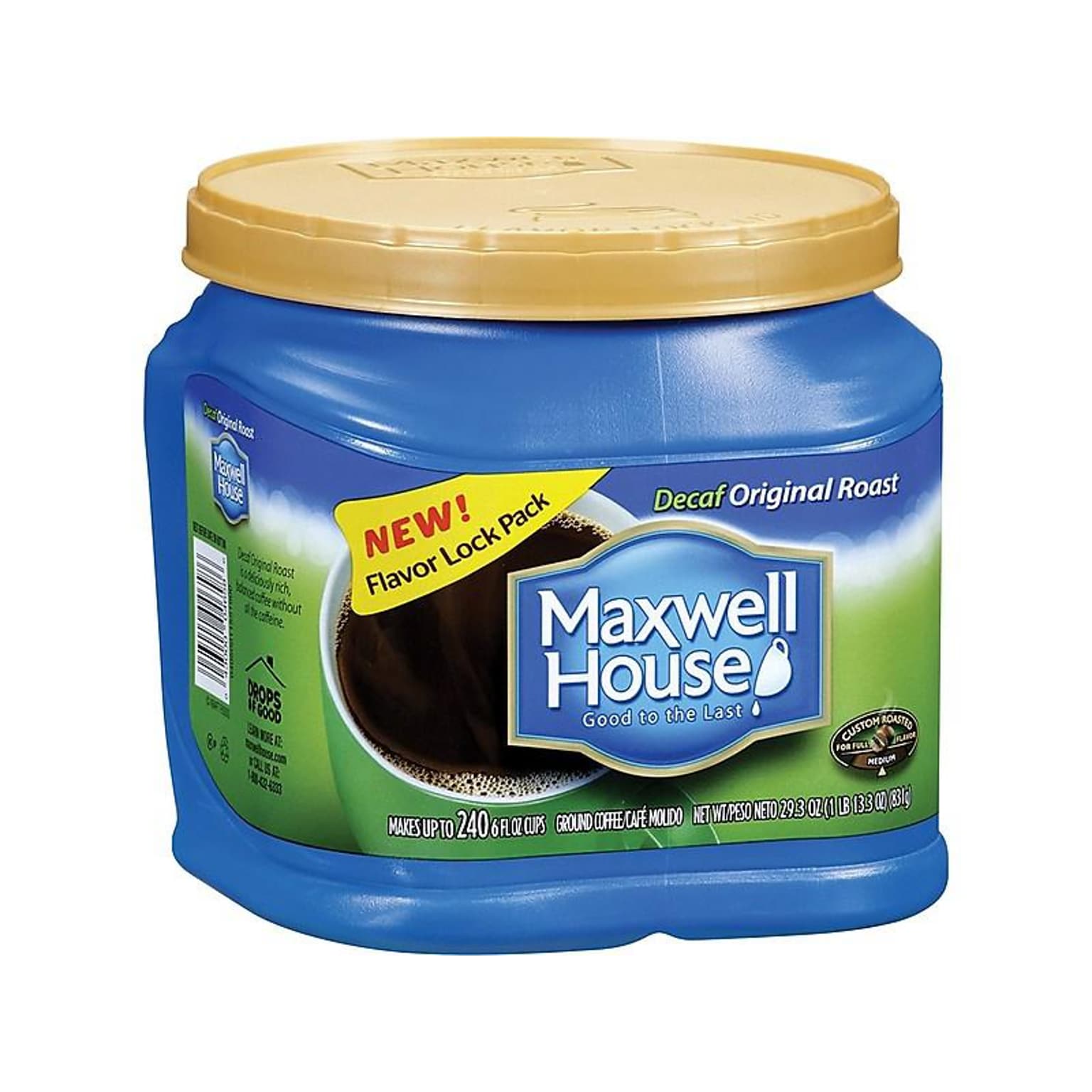 Maxwell House Original Roast Decaf Ground Coffee, Medium Roast (04658)