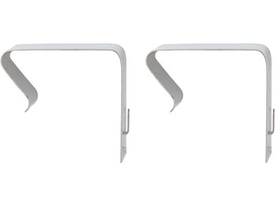 Quartet Cubicle Hangers, Silver, 1/Pair (7501)