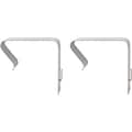 Quartet Cubicle Hangers, Silver, 1/Pair (7501)