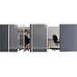 Quartet Workstation Privacy Screen 64"H x 38"W Polycarbonate Non-tackable Mobile Partition, Clear (WPS2000)