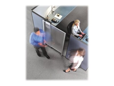 Quartet Workstation Privacy Screen 64"H x 38"W Polycarbonate Non-tackable Mobile Partition, Clear (WPS2000)