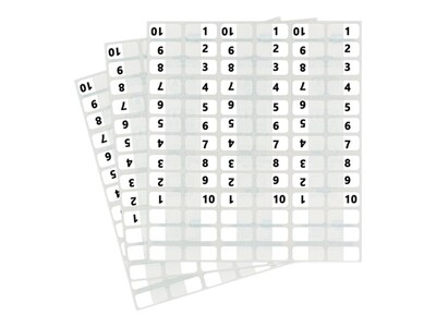 Redi-Tag® Numerical Tabs, White, 1" Wide, 104 Tabs per Pack (31001)