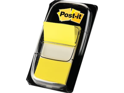 Post-it® Flags, 1 x 1.7, Canary Yellow, 1200 Flags (680-5-24)