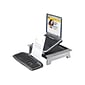 Fellowes Office Suites Monitor Riser, Up to 28" Monitor, Black/Silver (8036601)