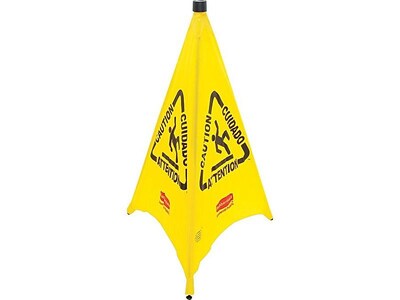 Rubbermaid Commercial Products Wet Floor Cone, 30H, Yellow/Black (FG9S0100YEL)