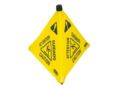 Rubbermaid Commercial Products Wet Floor Cone, 30"H, Yellow/Black (FG9S0100YEL)