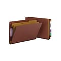 Smead End Tab Pressboard Classification Folders with SafeSHIELD Fasteners, Legal Size, 2 Dividers, R