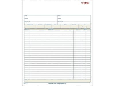 Adams 3-Part Carbonless Sales Orders, 10.69L x 8.38W, 50 Sets/Book (TC8100)