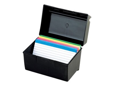 Oxford 4 x 6 Index Card Box, Black (OXF 01461)