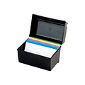 Oxford 4 x 6 Index Card Box, Black (OXF 01461)