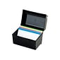 Oxford 4" x 6" Index Card Box, Black (OXF 01461)