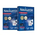 Navigator Premium 8.5 x 11 Multipurpose Paper, 24 lbs., 99 Brightness, 5000 Sheets/Carton (NMP1124