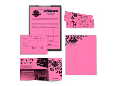 Astrobrights Colored Paper, 24 lbs., 8.5" x 11", Pulsar Pink, 500/Ream, 10 Reams/Carton (21031A)