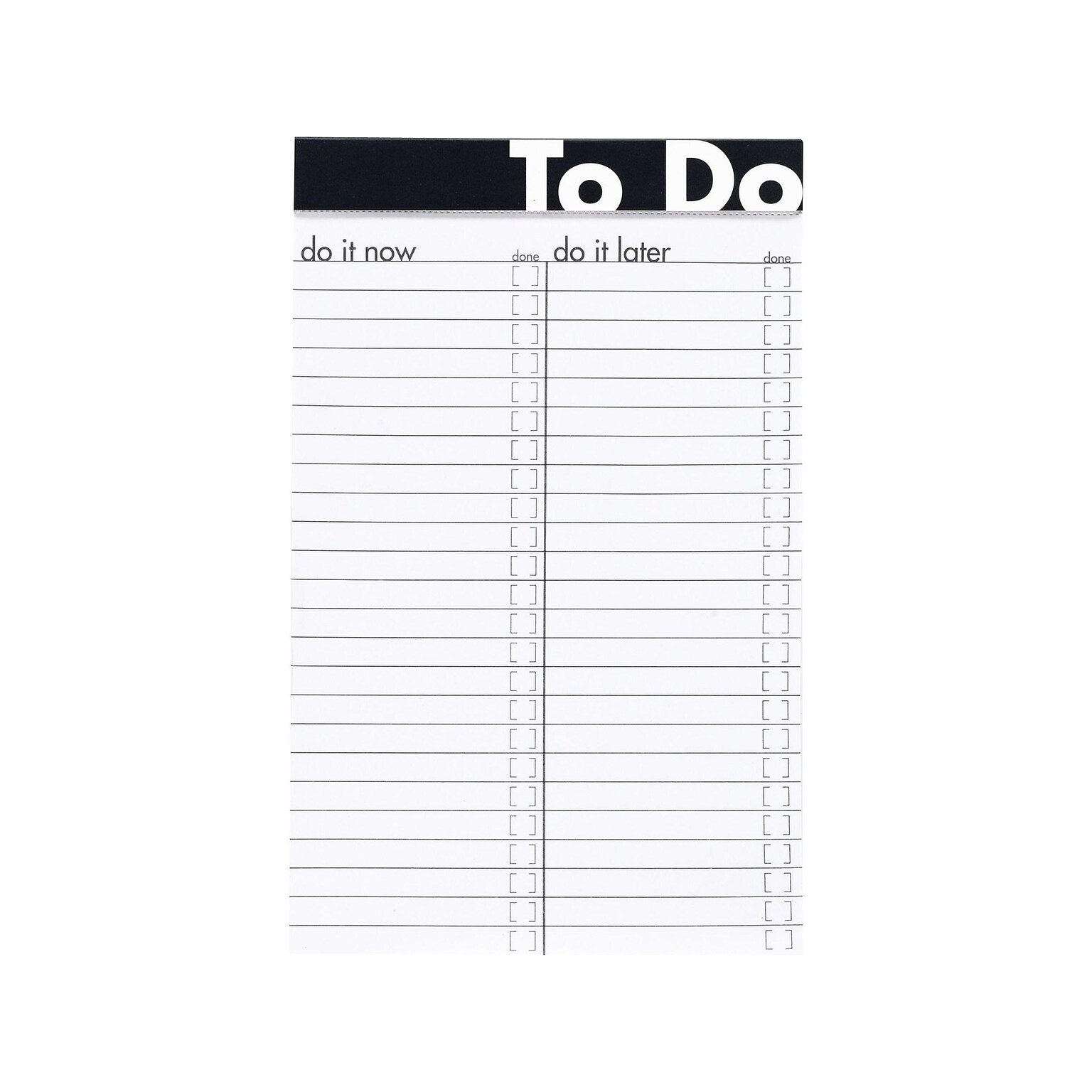 Ampad To Do Notepad, 5 x 8, Wide Ruled, Assorted Colors, 50 Sheets/Pad (20-001)