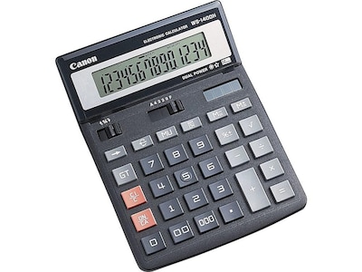 Canon WS-1400H 14-Digit Desktop Calculator, Black (4087A005AA)