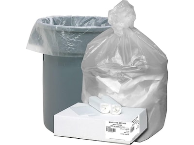 Berry Global Ultra Plus 30 Gallon Industrial Trash Bag, 30 x 37, High Density, 10 mic, Natural, 50