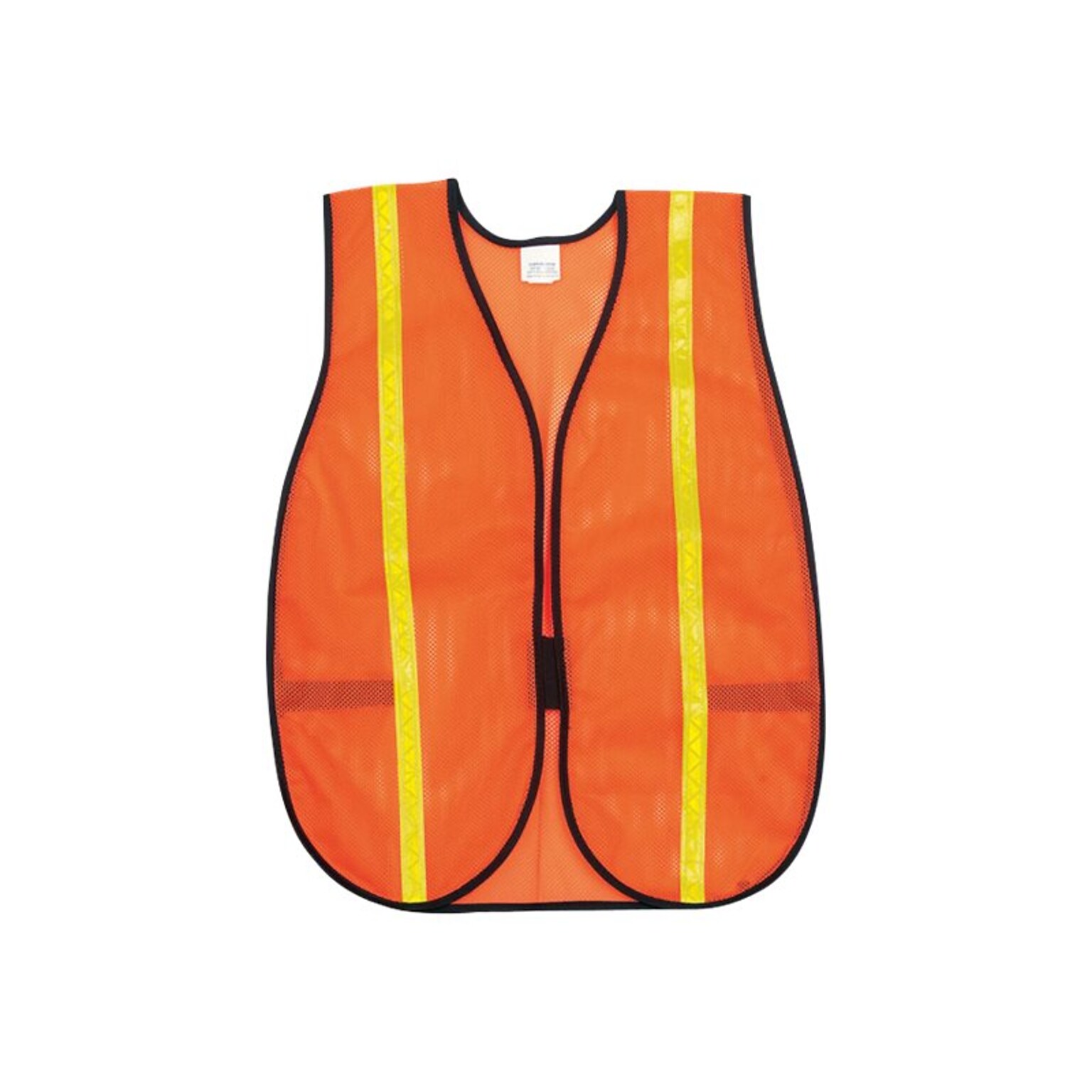 River City MCR Safety Hook & Loop Safety Vests, Non-ANSI, One Size, Orange (V211R)