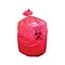 Heritage 30 Gal. Biohazard Trash Bag Liners, Red, 43L x 30W, 200/Carton (A6043PR)