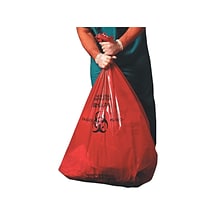 Heritage 10 Gal. Biohazard Liners, Red, 23L x 24W, 500/Carton (A4823PR)