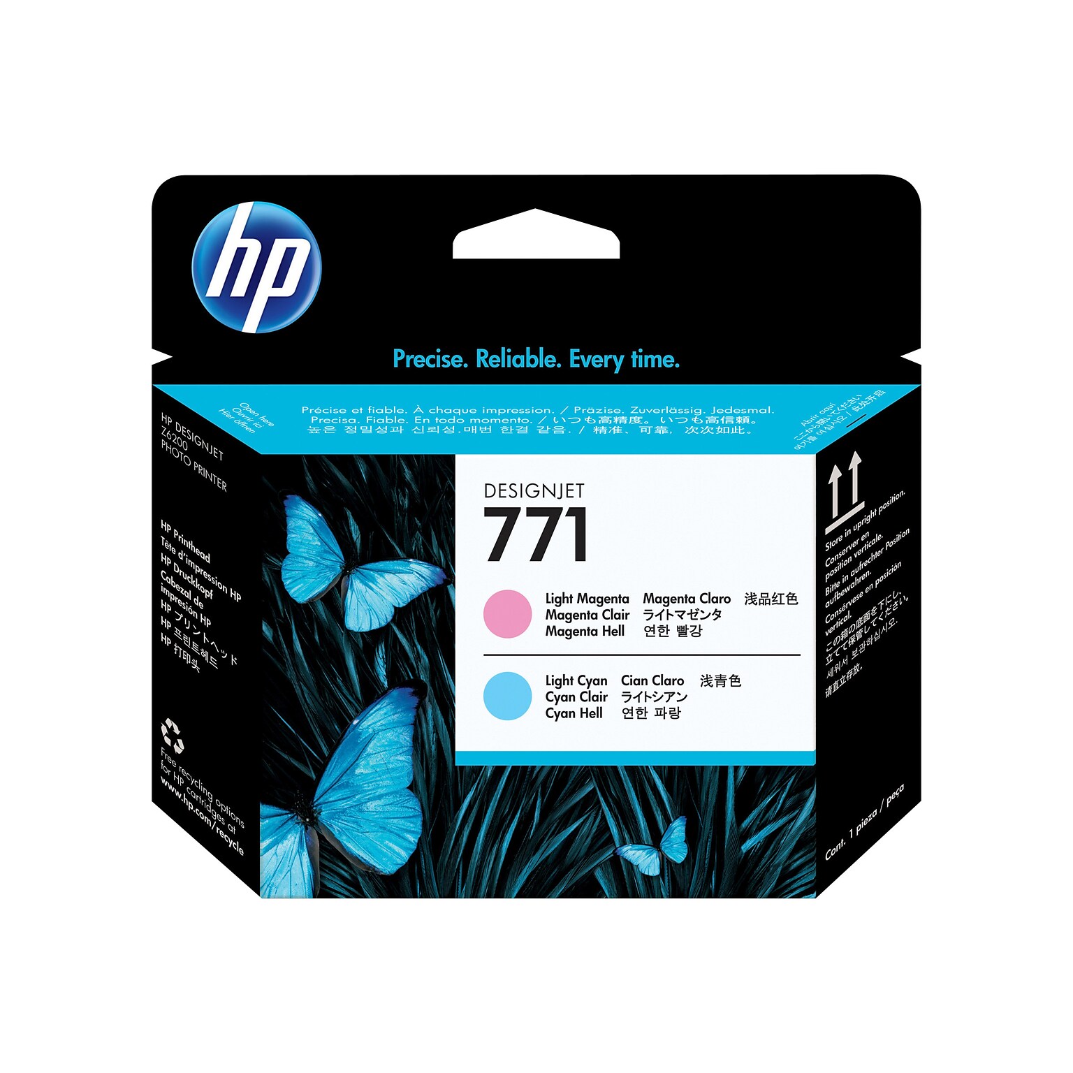 HP 771 Printhead, Light Magenta/Light Cyan (CE019A)
