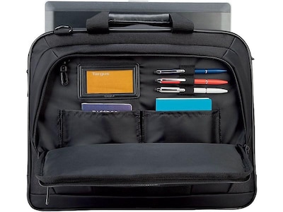 Targus CityLite Laptop Briefcase, Black Polyester (TBT053US)