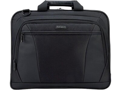 Targus CityLite Laptop Briefcase, Black Polyester (TBT053US)