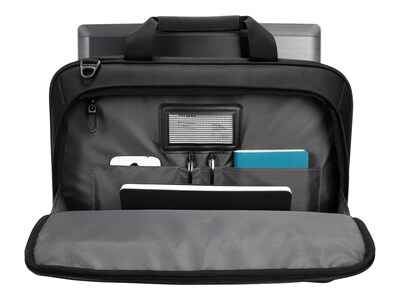 Targus CityLite Laptop Briefcase, Black Polyester (TBT053US)