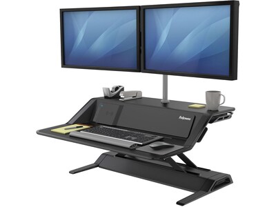 Fellowes Lotus DX Adjustable Monitor Riser, Black (8080301)