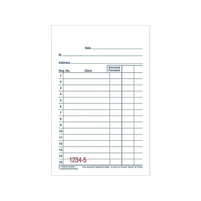 Adams 2-Part Carbonless Sales Orders Book, 5.63L x 3.34W, 50 Forms/Book, 10/Pack (ABF DC3510)