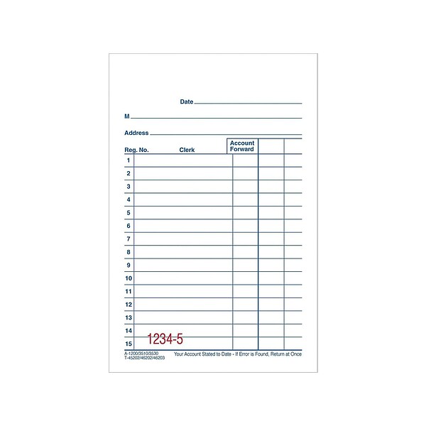 Adams 2-Part Carbonless Sales Orders, 5.63L x 3.34W, 50 Sets/Book, 10/Pack (DC3510)