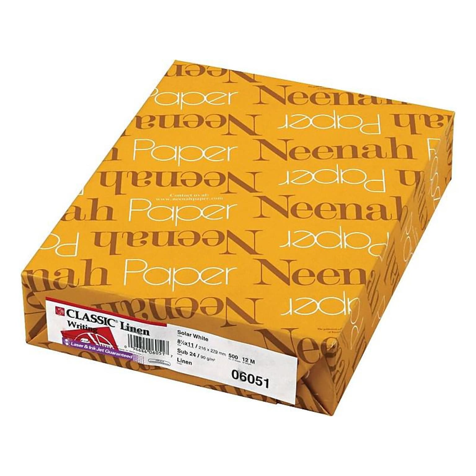 Neenah Paper Classic 8.5W x 11L Writing Papers, 24 lbs., 97 Brightness, 500/Ream (06051)