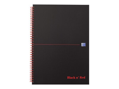 Black N Red Professional Notebooks, 4.75 x 6, Wide Ruled, 70 Sheets, Black (JDKF67010)