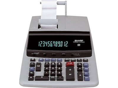 Sharp Compet VX-2652H 12-Digit Desktop Calculator, White