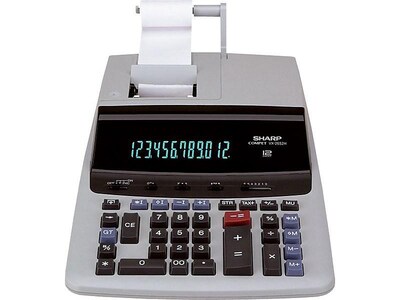 Sharp Compet VX-2652H 12-Digit Desktop Calculator, White