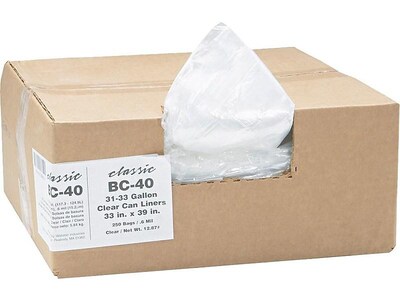 Berry Global Ultra Plus 45 Gallon Industrial Trash Bag, 40 x 48, High  Density, 12 mic, Natural, 25