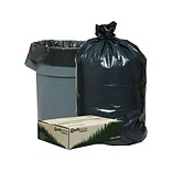 Webster Earthsense 55-60 Gallon Commercial Recycled Trash Bags, Black, 100/Carton (RNW6050-538983)