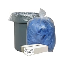 Berry Global Classic 60 Gallon Industrial Trash Bag, 38 x 58, Low Density, 0.9 mil, Clear, 100 Bag